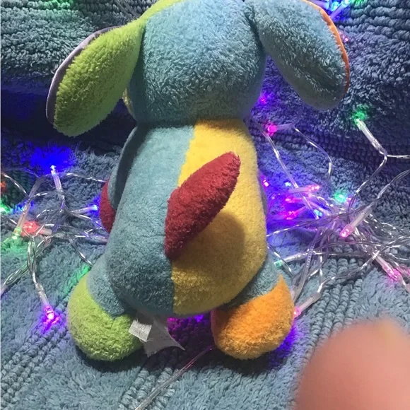 Koala Baby Brightly Colored Plush Puppy Dog Chimes  8” Stuffed Animal Baby Toy - Picture 5 of 6